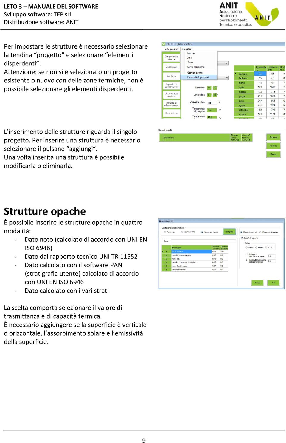 L inserimento delle strutture riguarda il singolo progetto. Per inserire una struttura è necessario selezionare il pulsane aggiungi.