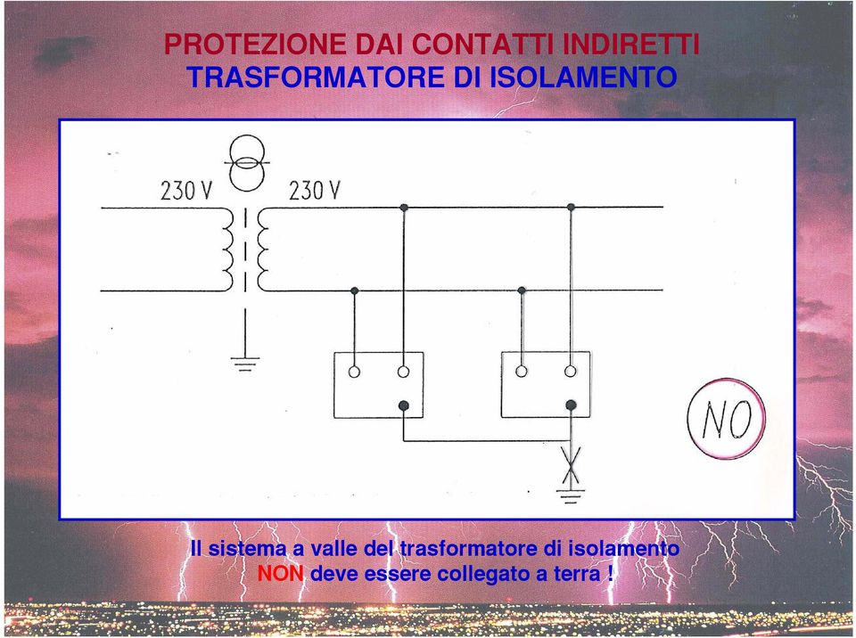 sistema a valle del trasformatore di