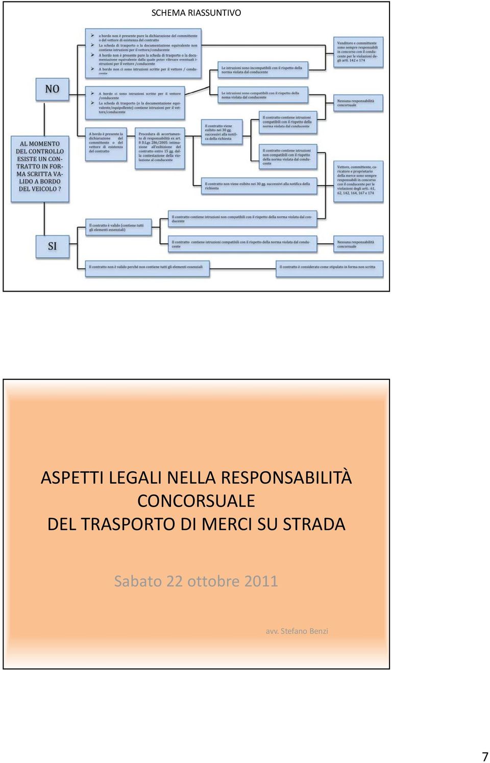 DEL TRASPORTO DI MERCI SU STRADA