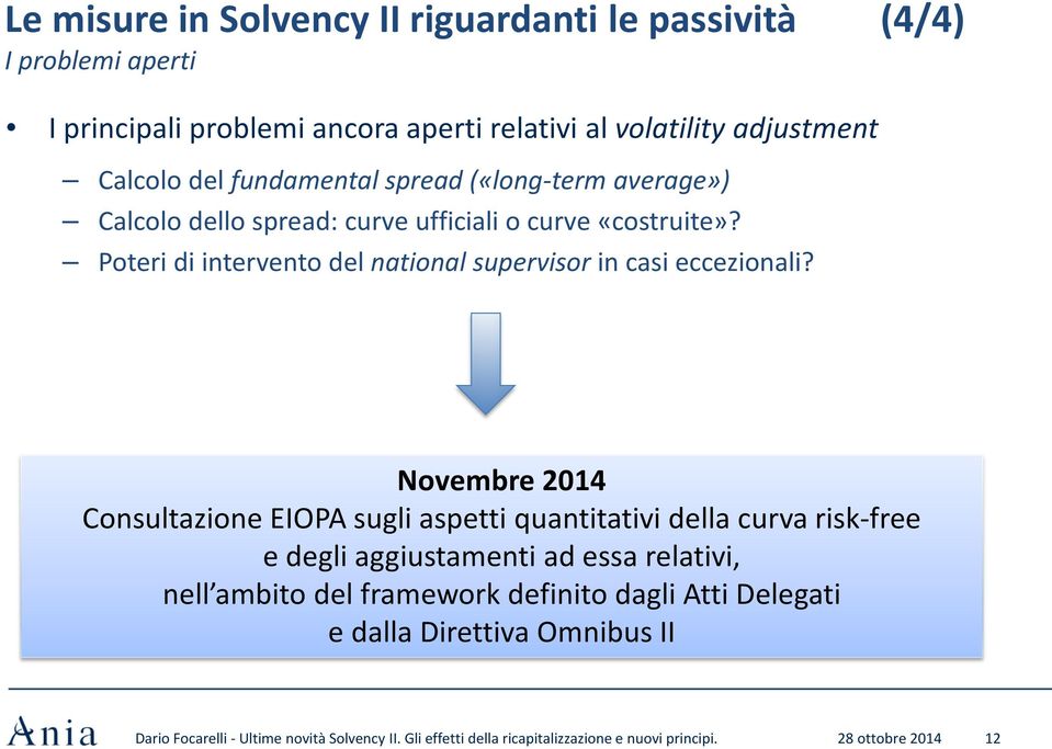 Poteri di intervento del national supervisor in casi eccezionali?