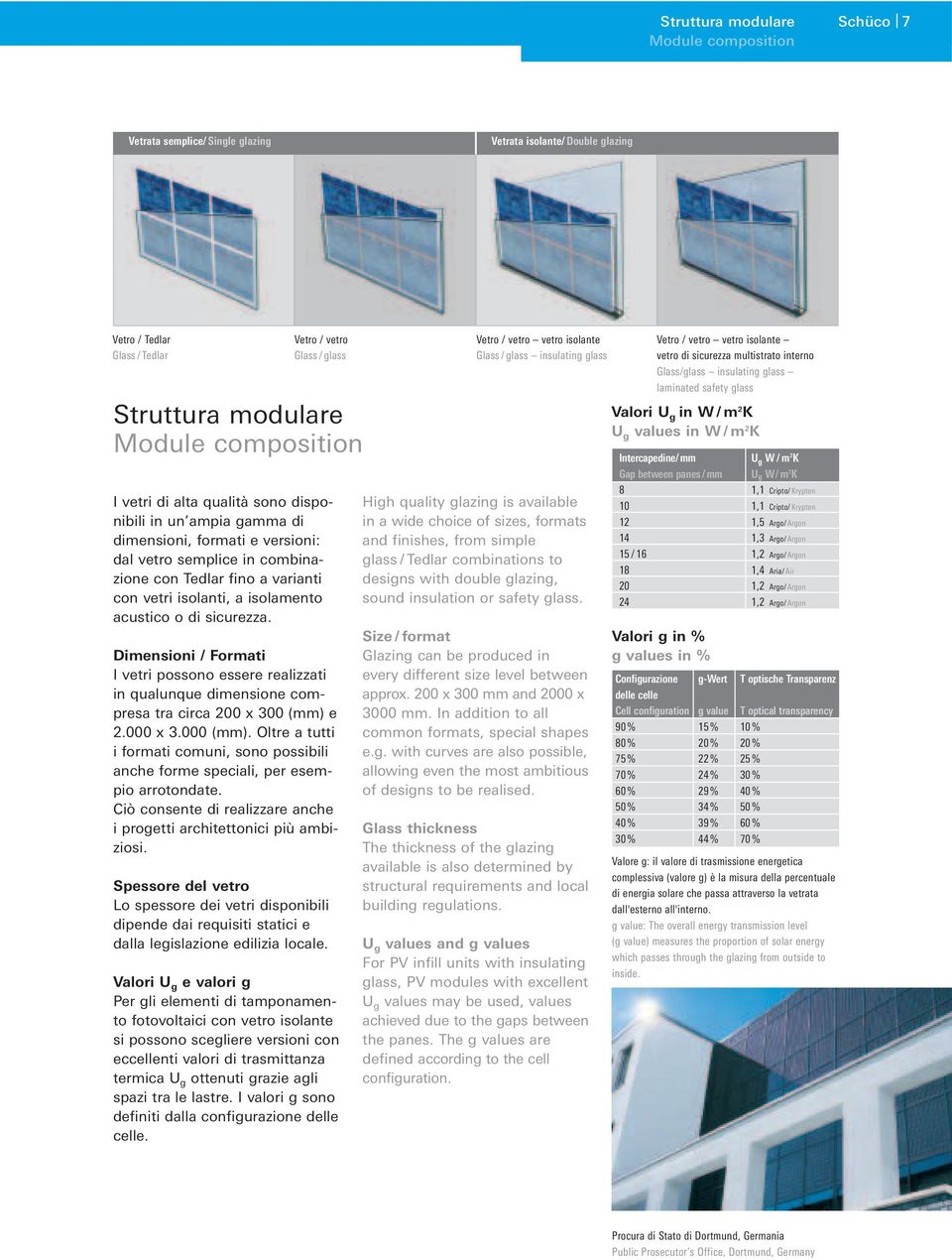 isolamento acustico o di sicurezza. Dimensioni / Formati I vetri possono essere realizzati in qualunque dimensione compresa tra circa 200 x 300 (mm) e 2.000 x 3.000 (mm).