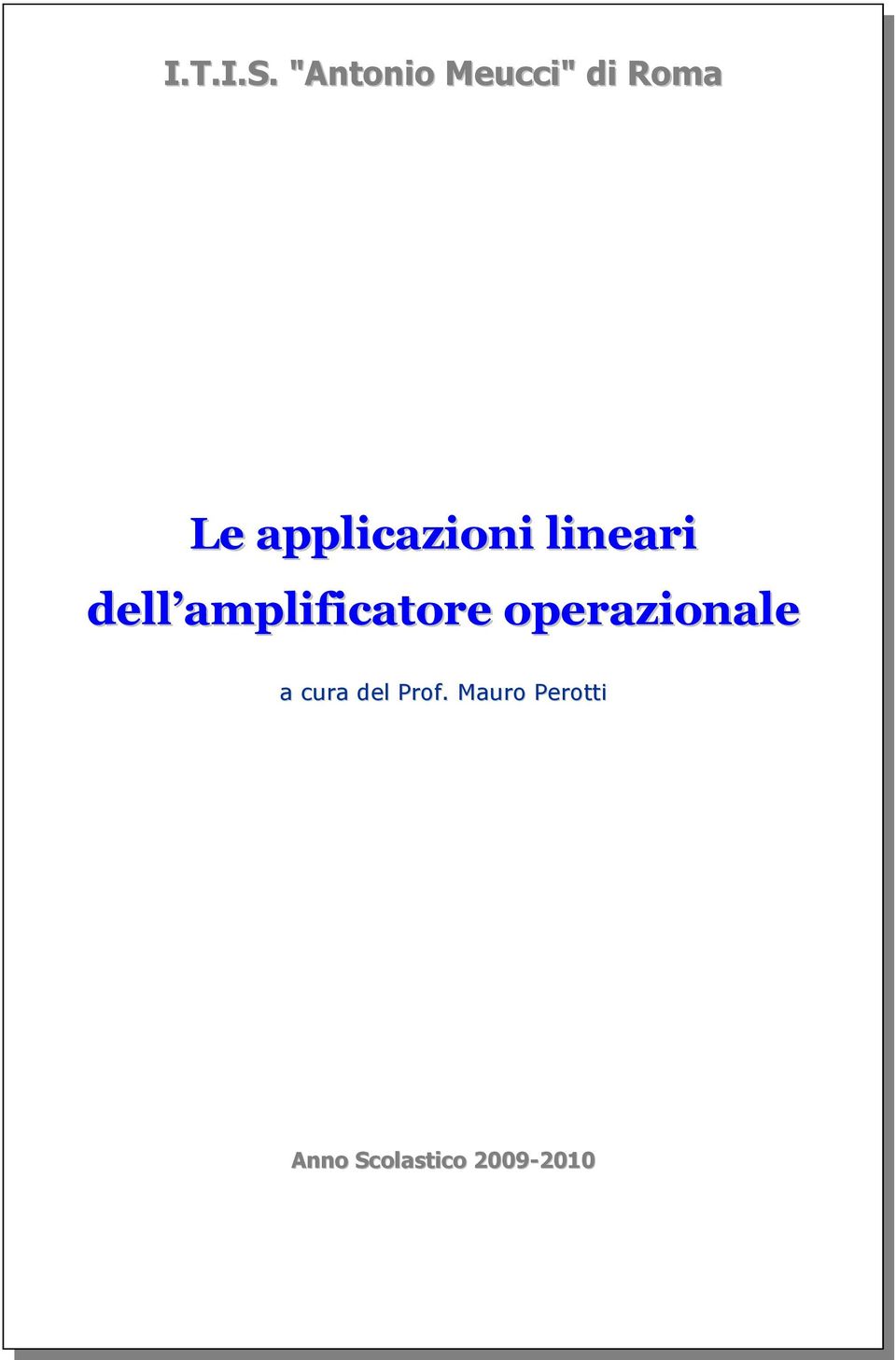 applicazioni lineari dell