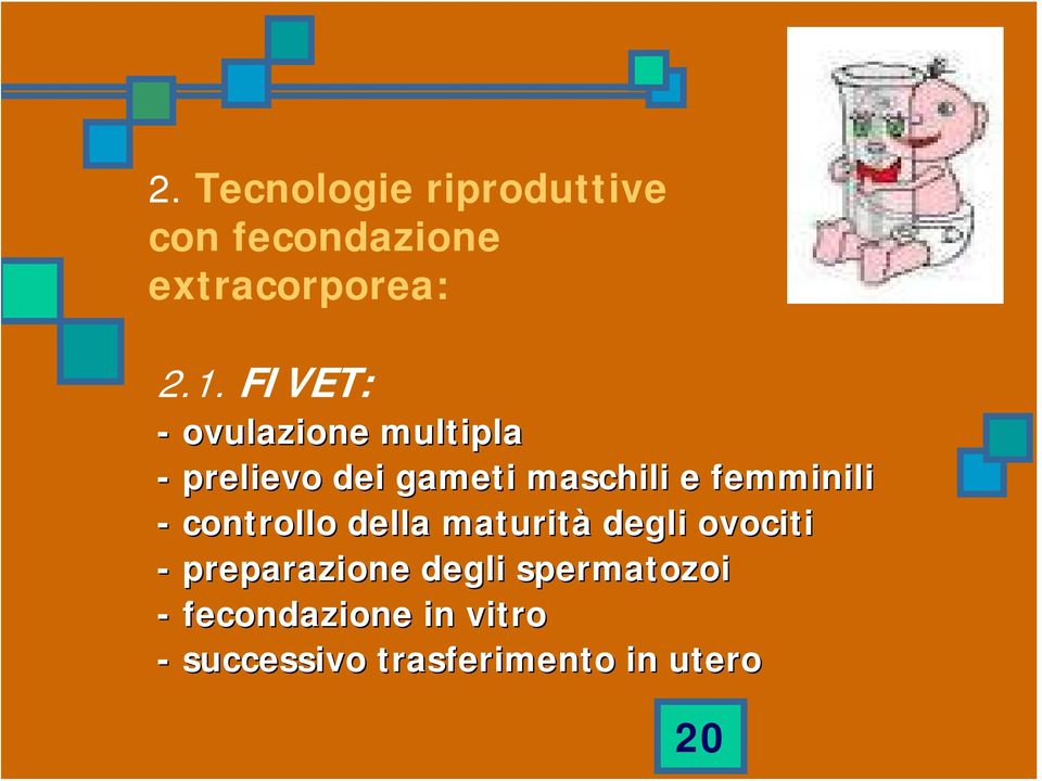 femminili - controllo della maturità degli ovociti - preparazione