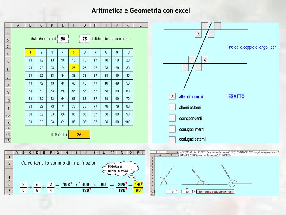 alterni interni ESATTO alterni esterni