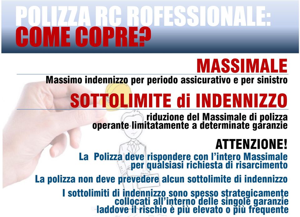 operante limitatamente a determinate garanzie ATTENZIONE!