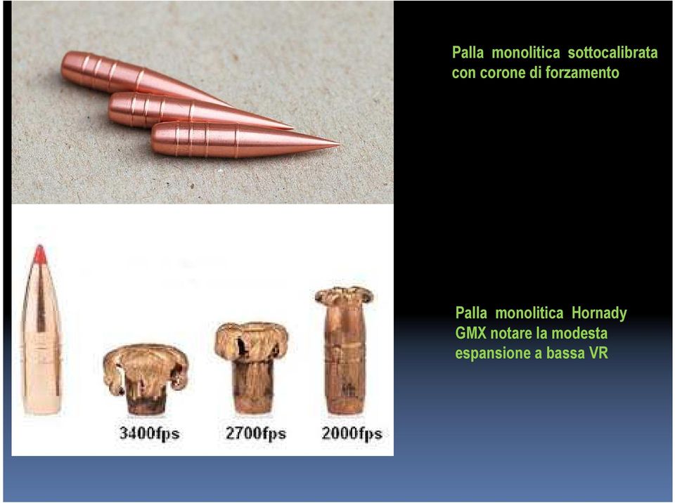 monolitica Hornady GMX notare