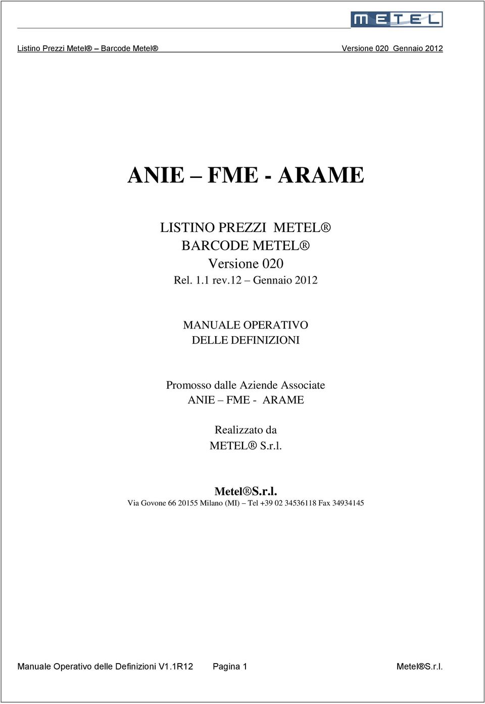 ANIE FME - ARAME Reali