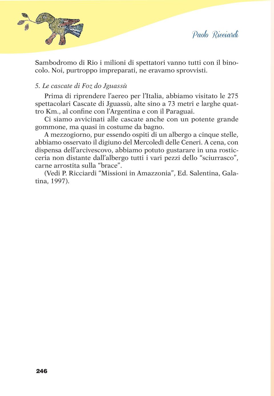 , al confine con l Argentina e con il Paraguai. Ci siamo avvicinati alle cascate anche con un potente grande gommone, ma quasi in costume da bagno.