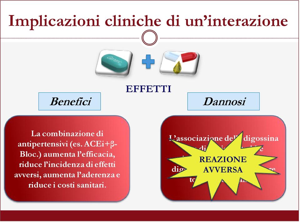 ) aumenta dosaggio l efficacia, e riduce tossicità l incidenza dei singoli di farmaci effetti avversi, Ritardo aumenta resistenze l aderenza e riduce i costi