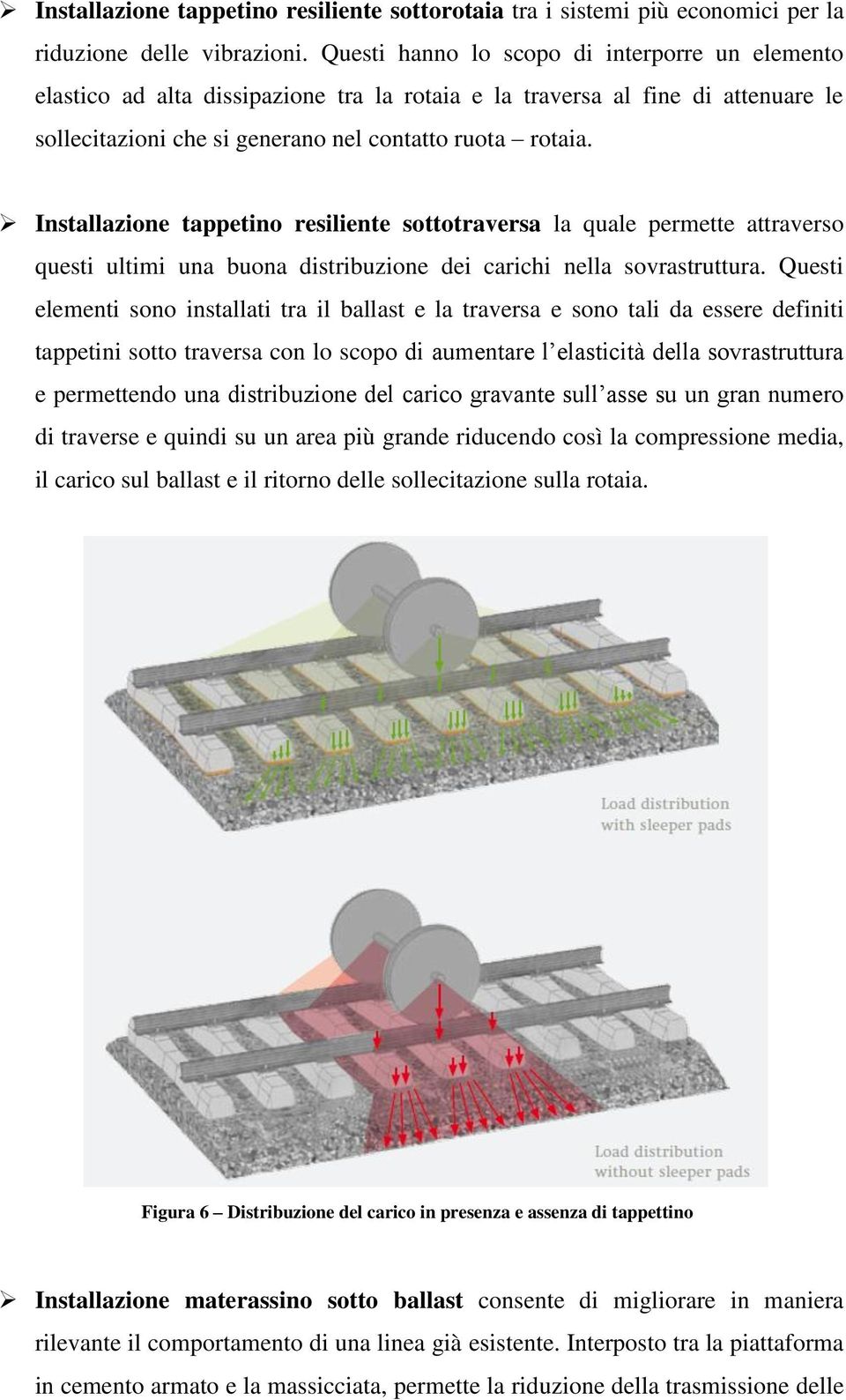 Installazione tappetino resiliente sottotraversa la quale permette attraverso questi ultimi una buona distribuzione dei carichi nella sovrastruttura.