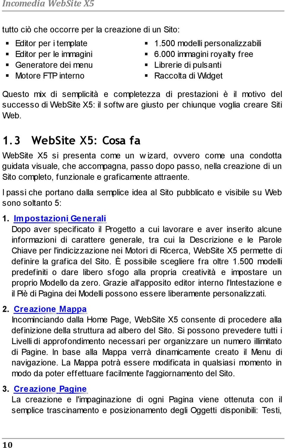 creare Siti Web. 1.