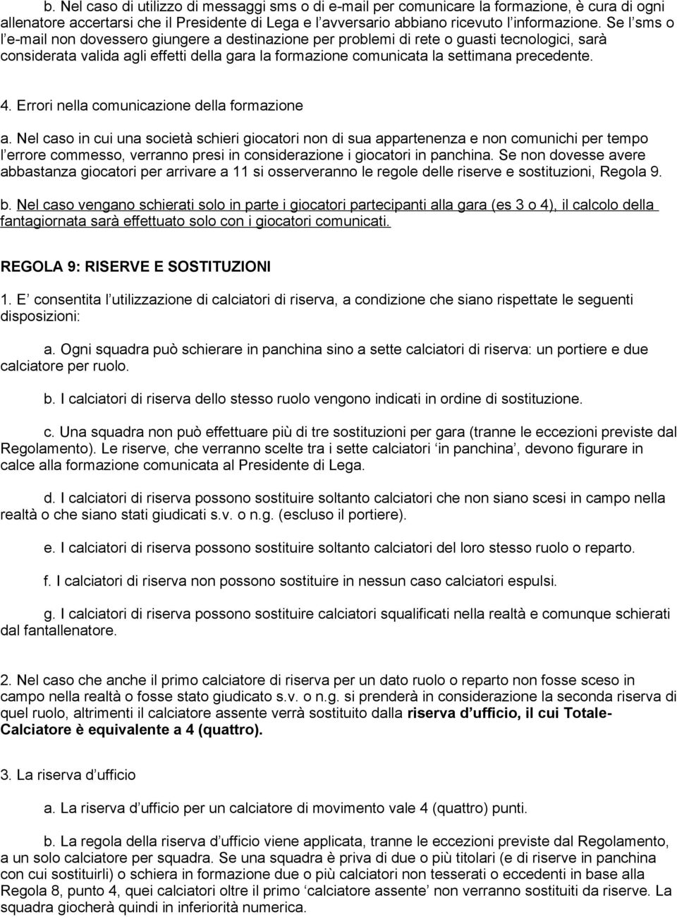 4. Errori nella comunicazione della formazione a.