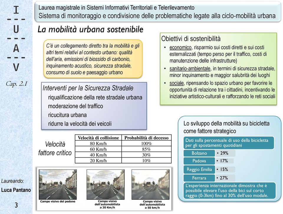 qualità dell aria, emissioni di biossido di carbonio, inquinamento acustico, sicurezza stradale, consumo di suolo e paesaggio urbano Interventi per la Sicurezza Stradale riqualificazione della rete