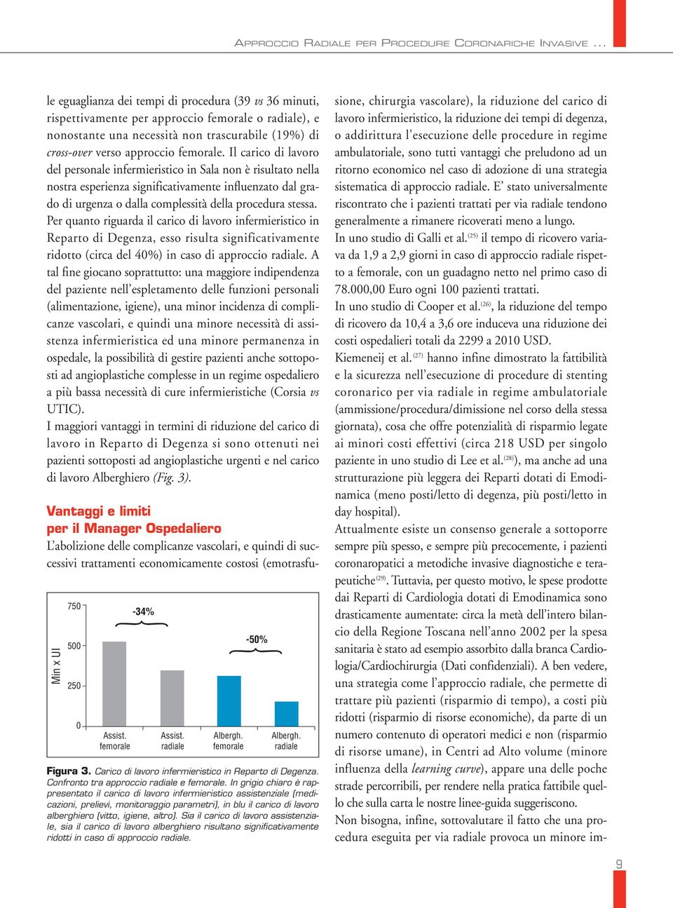 Il carico di lavoro del personale infermieristico in Sala non è risultato nella nostra esperienza significativamente influenzato dal grado di urgenza o dalla complessità della procedura stessa.