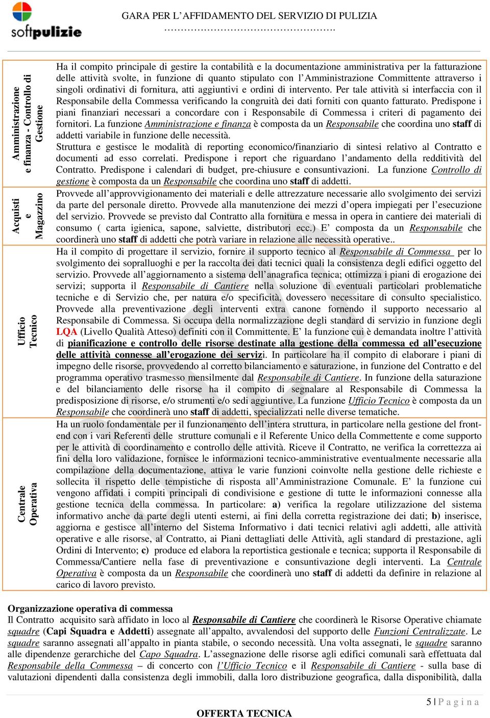 Per tale attività si interfaccia con il Responsabile della Commessa verificando la congruità dei dati forniti con quanto fatturato.