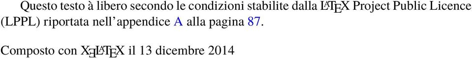 (LPPL) riportata nell appendice A alla pagina