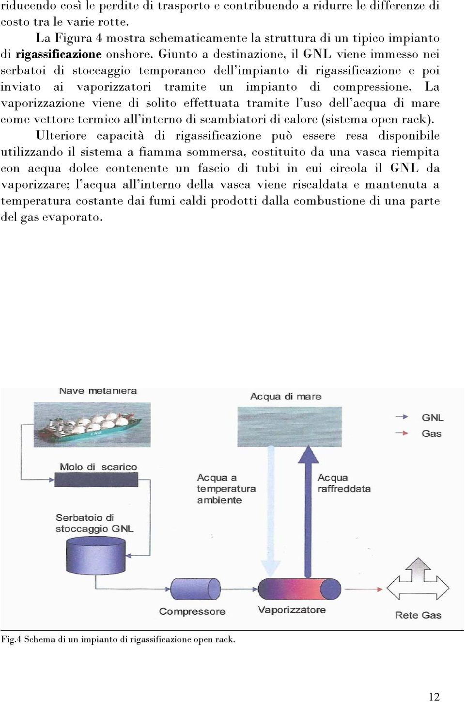 Giunto a destinazione, il GNL viene immesso nei serbatoi di stoccaggio temporaneo dell impianto di rigassificazione e poi inviato ai vaporizzatori tramite un impianto di compressione.