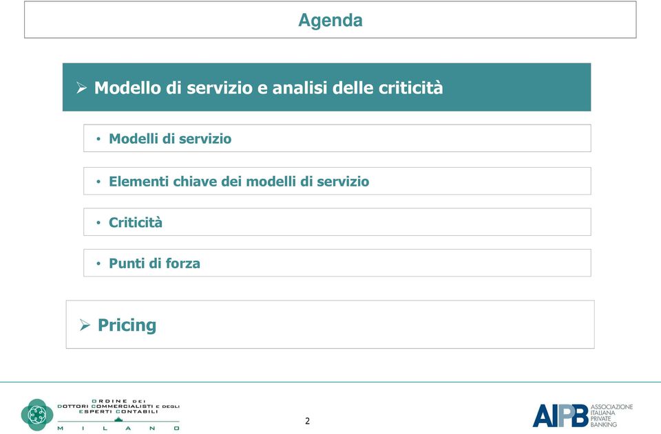 Elementi chiave dei modelli di