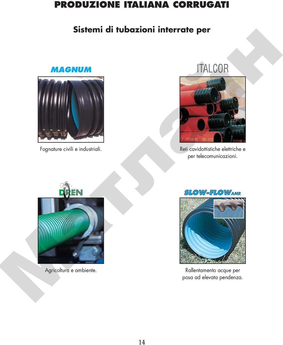 Sistemi di tubazioni interrate per ITALCOR Reti