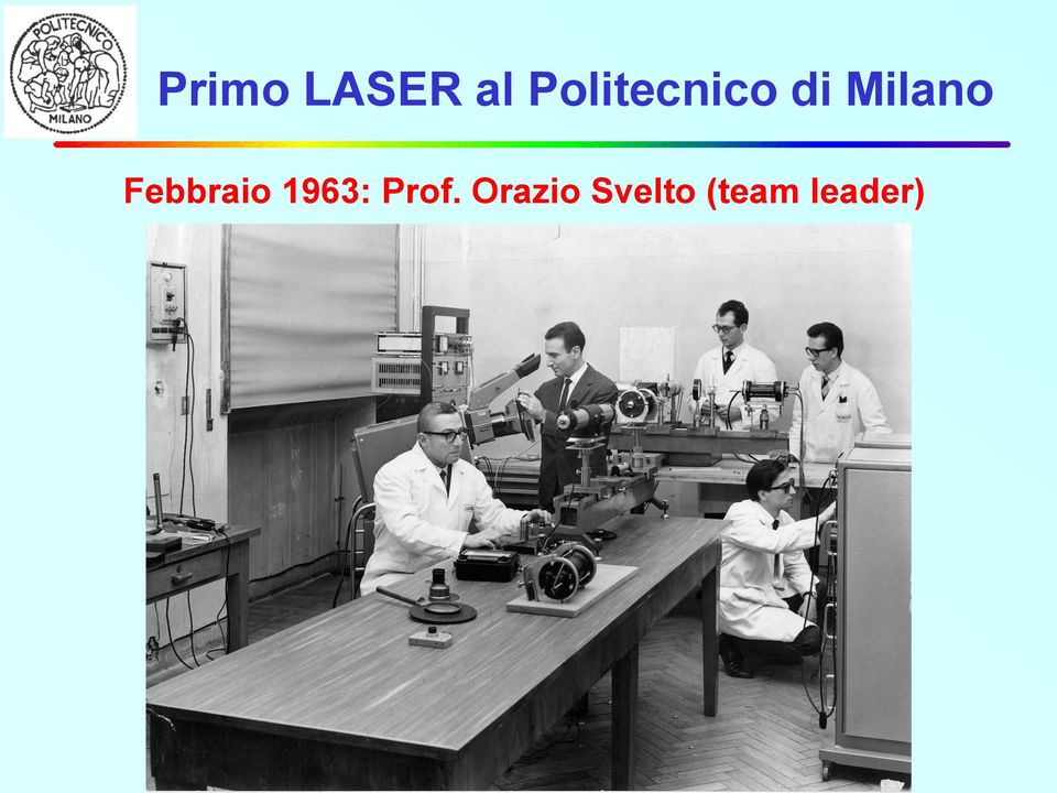 Febbraio 1963: Prof.