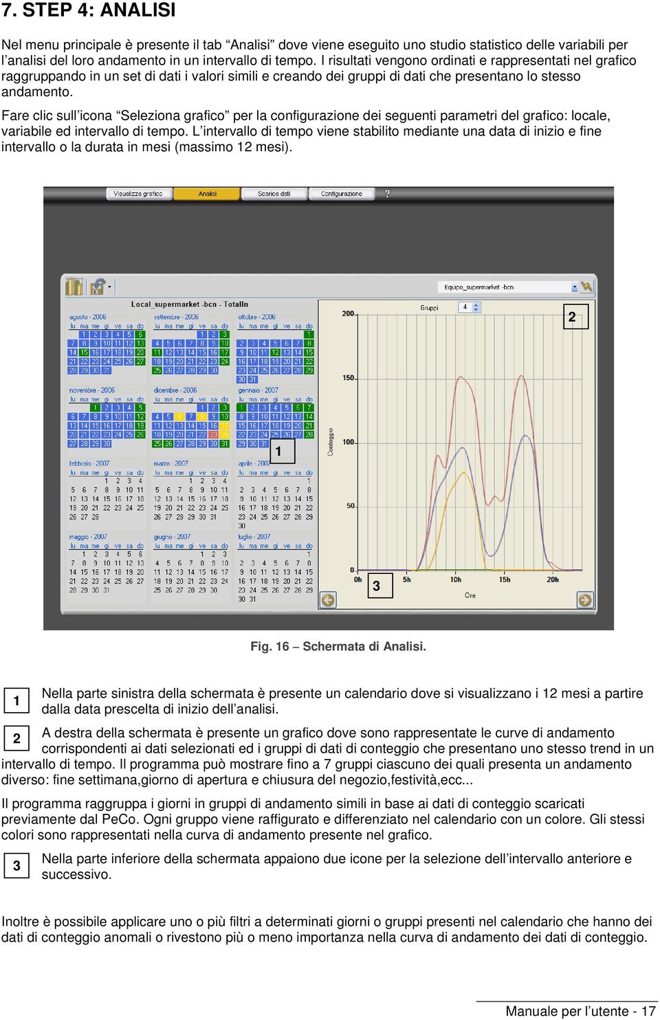 Fare clic sull icona Seleziona grafico per la configurazione dei seguenti parametri del grafico: locale, variabile ed intervallo di tempo.