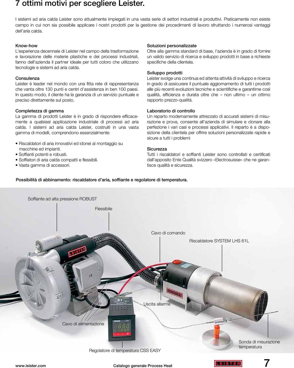 Know-how L esperienz decennle di Leister nel cmpo dell trsformzione e lvorzione delle mterie plstiche e dei processi industrili, fnno dell ziend il prtner idele per tutti coloro che utilizzno