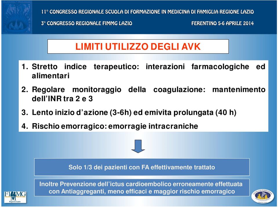 Lento inizio d azione (3-6h) ed emivita prolungata (40 h) 4.