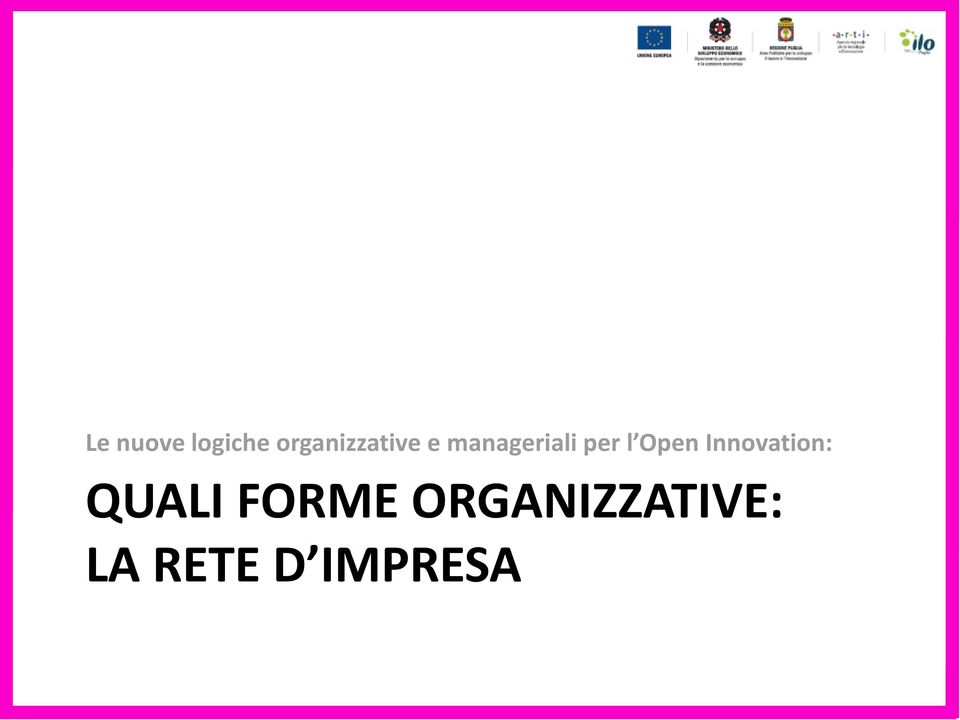 per l Open Innovation: