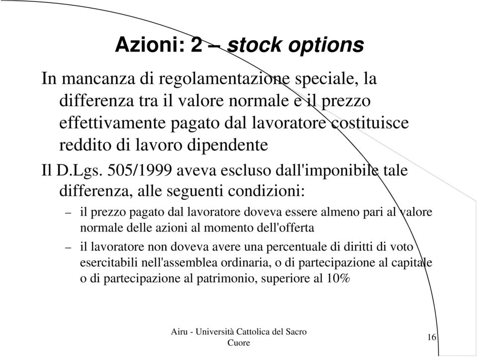 505/1999 aveva escluso dall'imponibile tale differenza, alle seguenti condizioni: il prezzo pagato dal lavoratore doveva essere almeno pari al