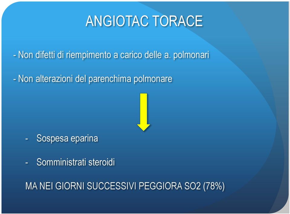 polmonari - Non alterazioni del parenchima