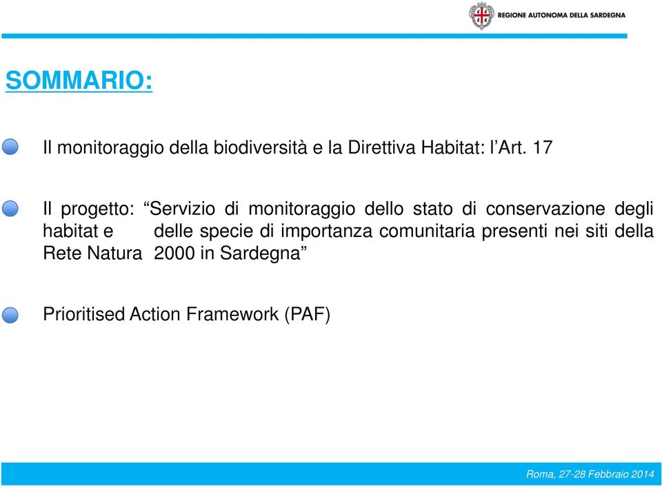 conservazione degli habitat e delle specie di importanza comunitaria