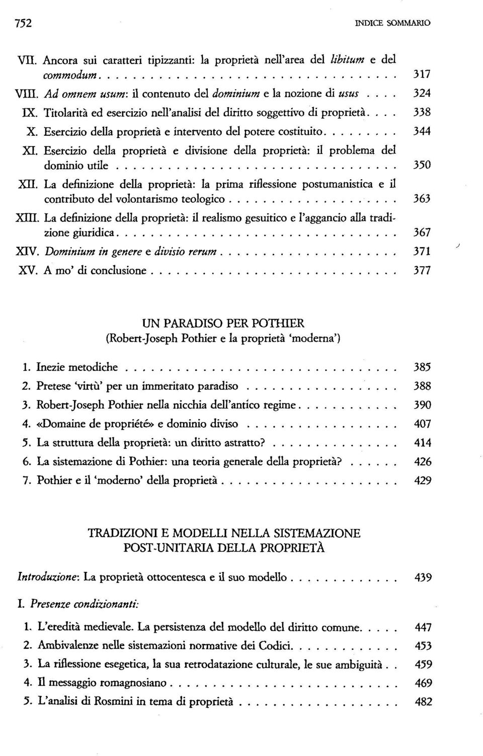 Esercizio della proprietä e divisione della proprietä: il problema del dominio utile 350 XU.