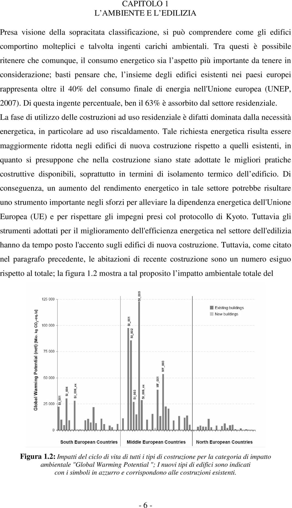 rappresenta oltre il 40% del consumo finale di energia nell'unione europea (UNEP, 2007). Di questa ingente percentuale, ben il 63% è assorbito dal settore residenziale.