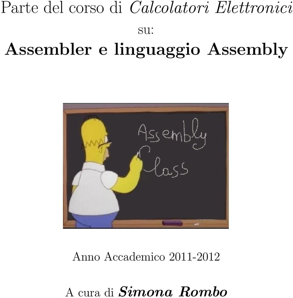 linguaggio Assembly Anno