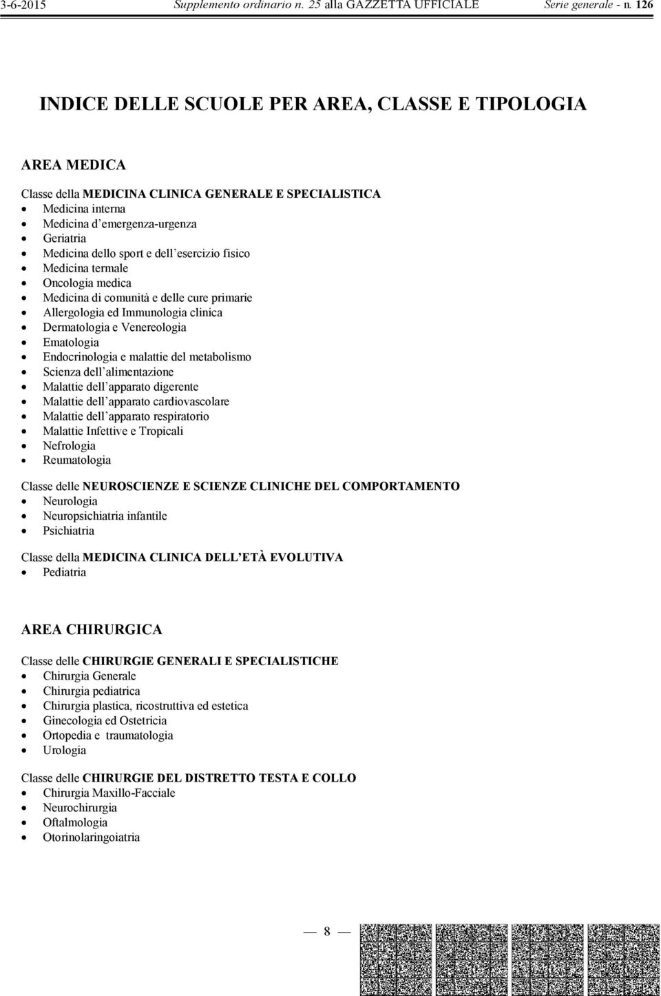 metabolismo Scienza dell alimentazione Malattie dell apparato digerente Malattie dell apparato cardiovascolare Malattie dell apparato respiratorio Malattie Infettive e Tropicali Nefrologia