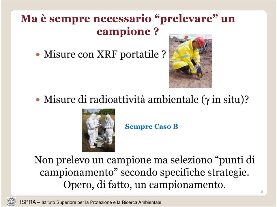 Misure di radioattività ambientale (γ in situ)?