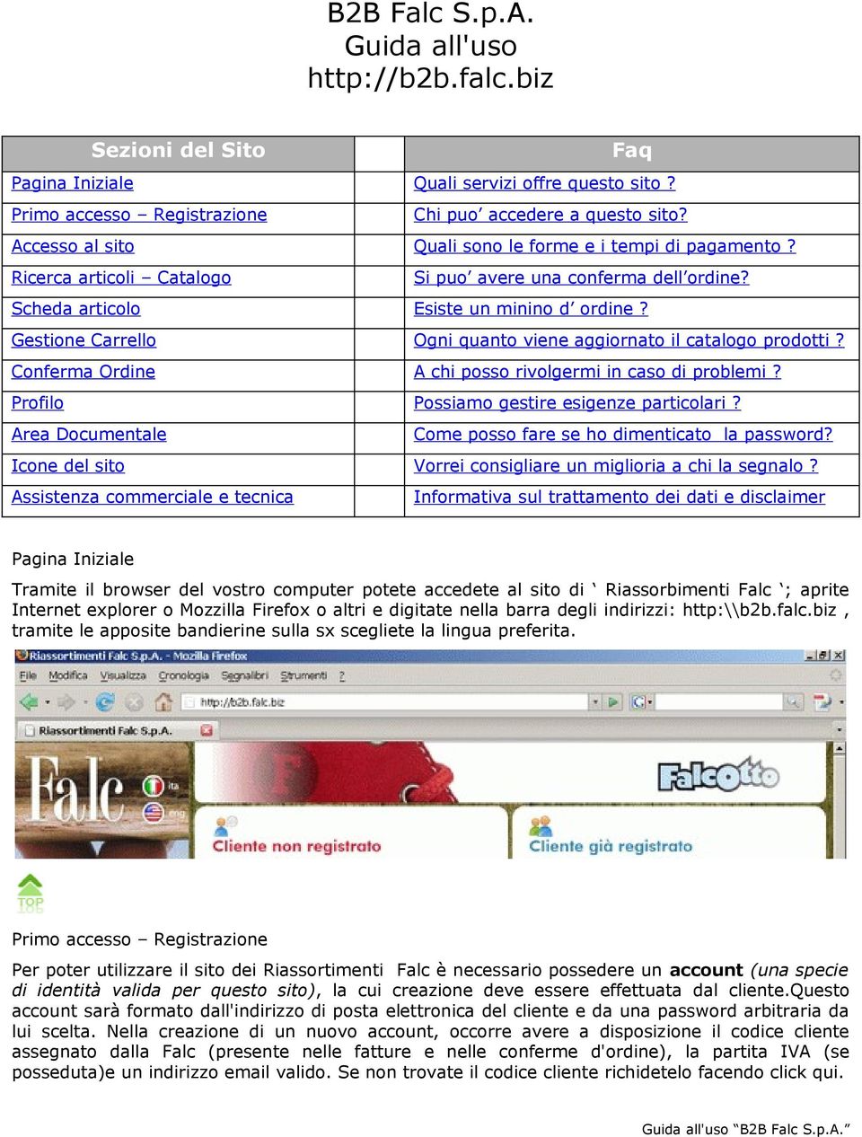 Gestione Carrello Ogni quanto viene aggiornato il catalogo prodotti? Conferma Ordine A chi posso rivolgermi in caso di problemi? Profilo Possiamo gestire esigenze particolari?