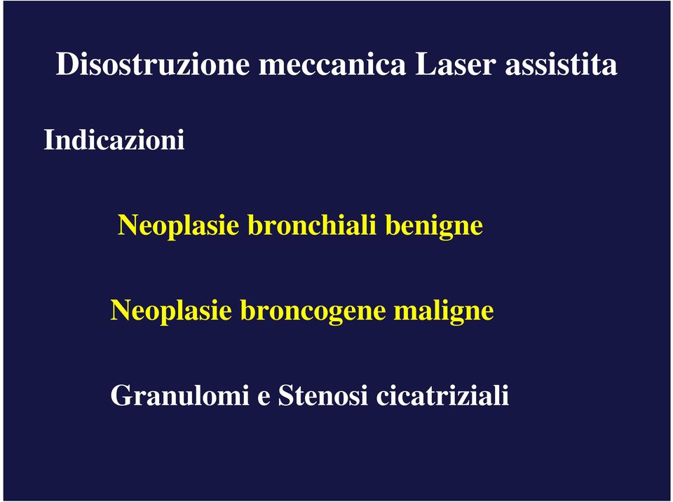 bronchiali benigne Neoplasie