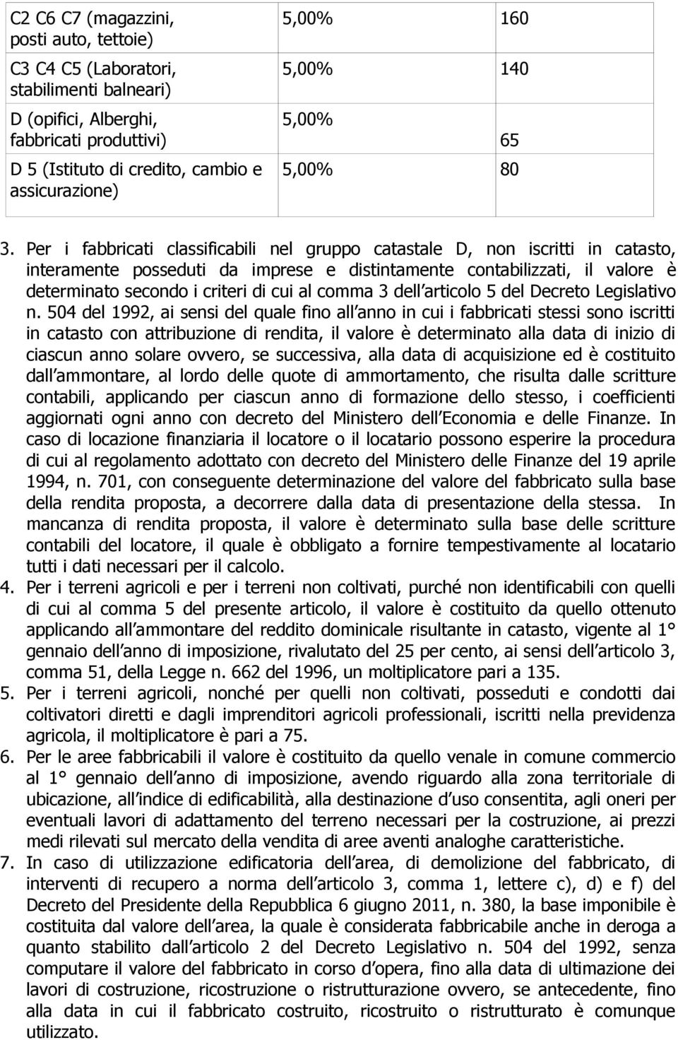 Per i fabbricati classificabili nel gruppo catastale D, non iscritti in catasto, interamente posseduti da imprese e distintamente contabilizzati, il valore è determinato secondo i criteri di cui al