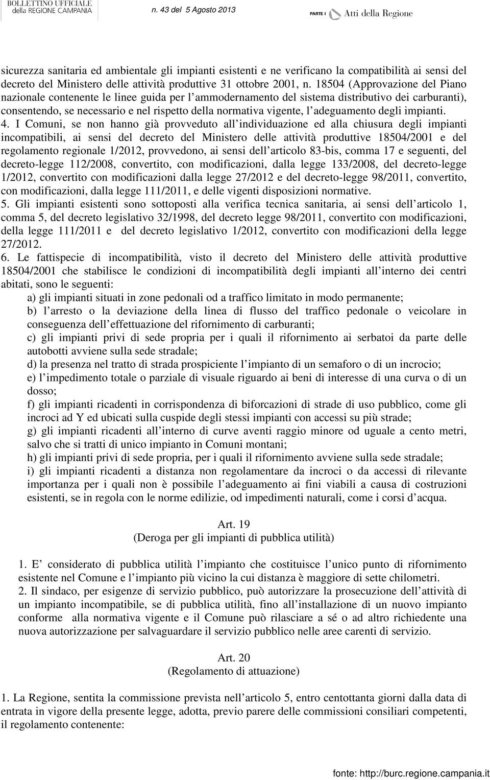 adeguamento degli impianti. 4.