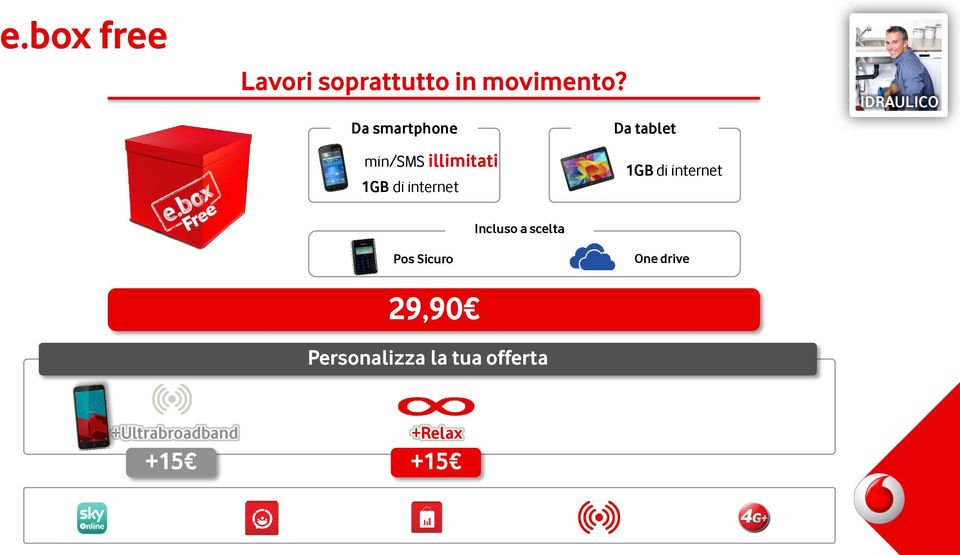 IDRAULICO Incluso a scelta Pos Sicuro One drive