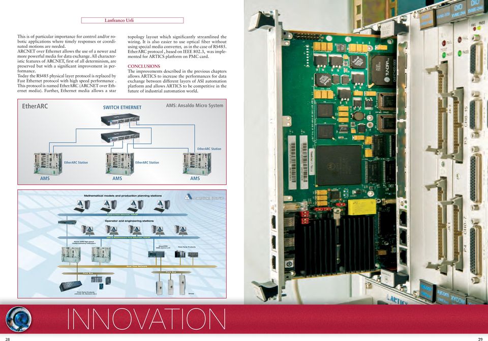 All characteristic features of ARCNET, first of all determinism, are preserved but with a significant improvement in performance.