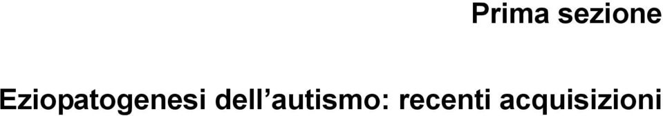 dell autismo: