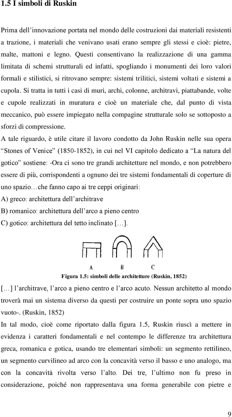 Questi consentivano la realizzazione di una gamma limitata di schemi strutturali ed infatti, spogliando i monumenti dei loro valori formali e stilistici, si ritrovano sempre: sistemi trilitici,