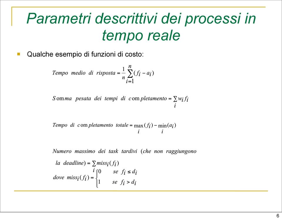 reale Qualche esempio