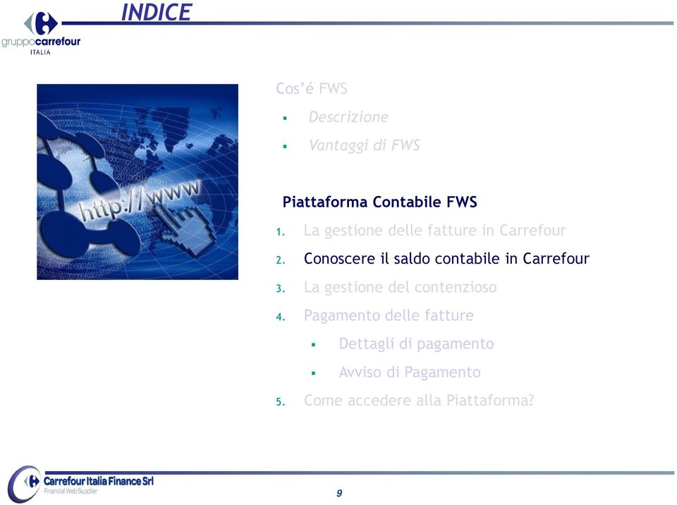 Conoscere il saldo contabile in Carrefour 3.