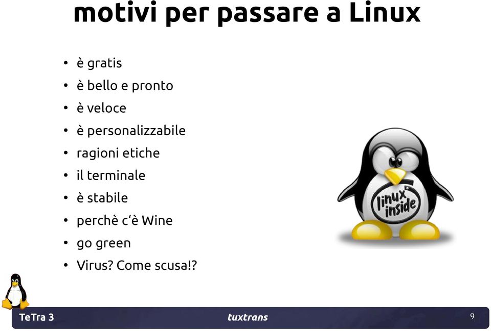 etiche il terminale è stabile perchè c è Wine