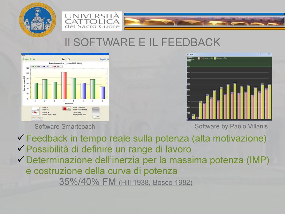 definire un range di lavoro Determinazione dell inerzia per la massima