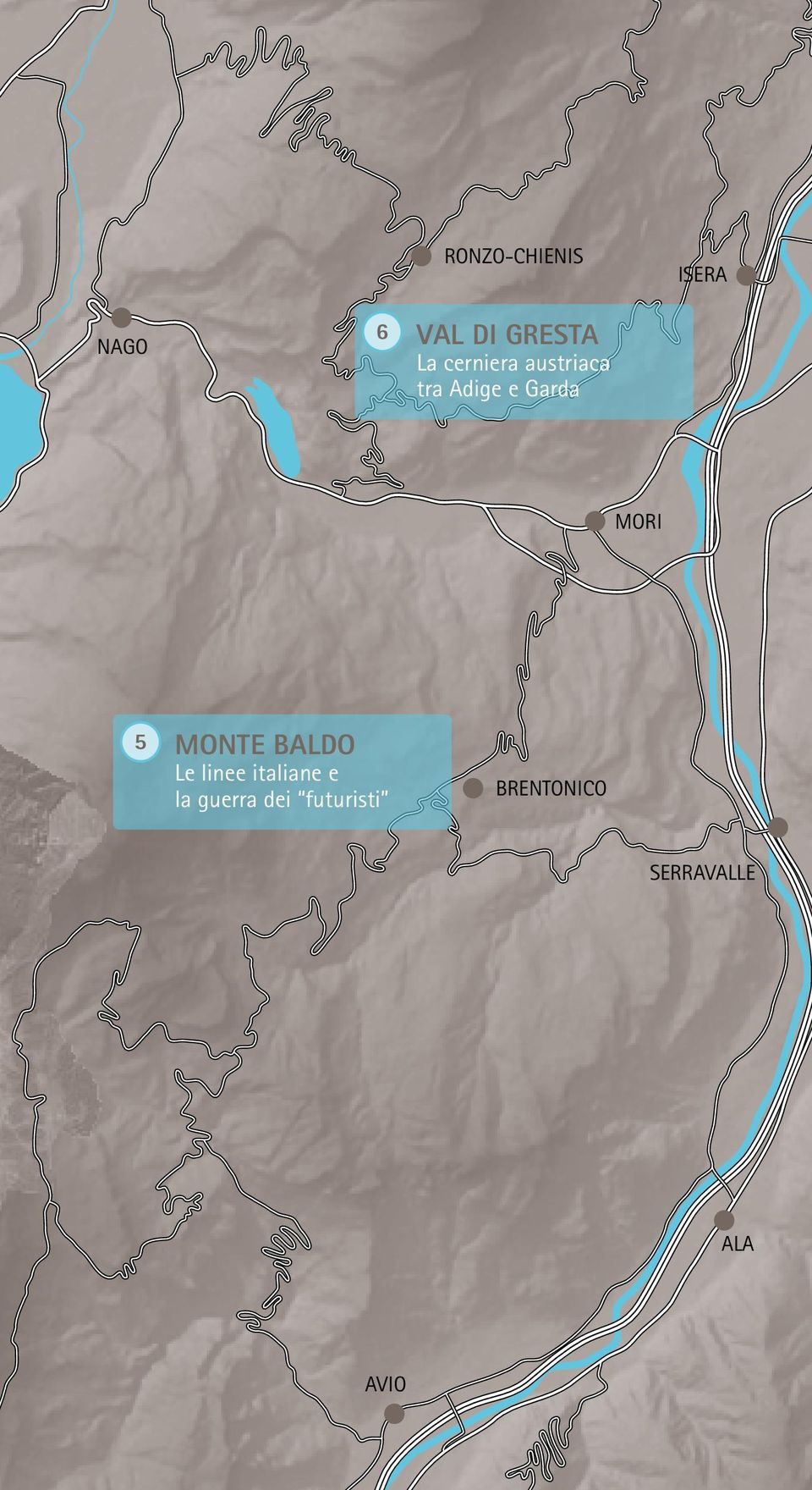 monte Baldo Le linee italiane e la guerra