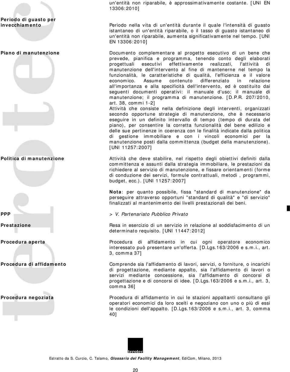 riparabile, o il tasso di guasto istantaneo di un'entità non riparabile, aumenta significativamente nel tempo.